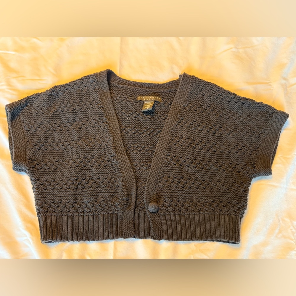 Apostrophe black Knit Shrug